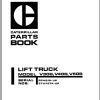 CAT Forklift V35 V45 Spare Parts Manual 1