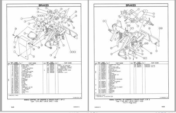 CAT Forklift V40D V50D Spare Parts Manual 2