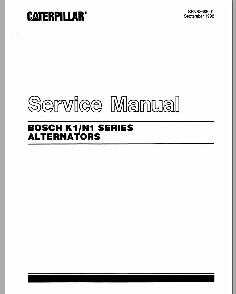 CAT Forklift V50D SA Schematic Service Manual