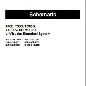 CAT Forklift V50D Schematic Service Manual