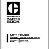 CAT Forklift V60B Spare Parts Manual