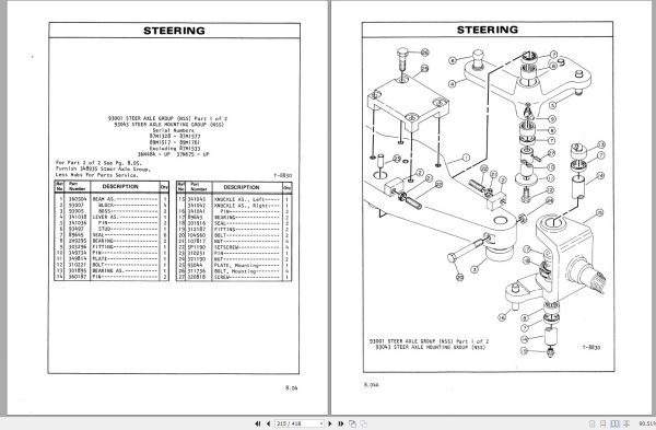 CAT Forklift V60B Spare Parts Manual 2
