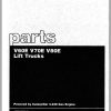 CAT Forklift V60D V70D V80D Spare Parts Manual