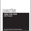 CAT Forklift V60E V70E V80E Spare Parts Manual