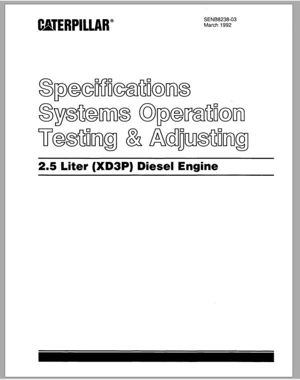 CAT Forklift VC40D Service Manual 1