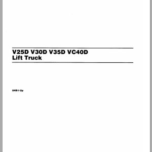 CAT Forklift VC40D Spare Parts Manual
