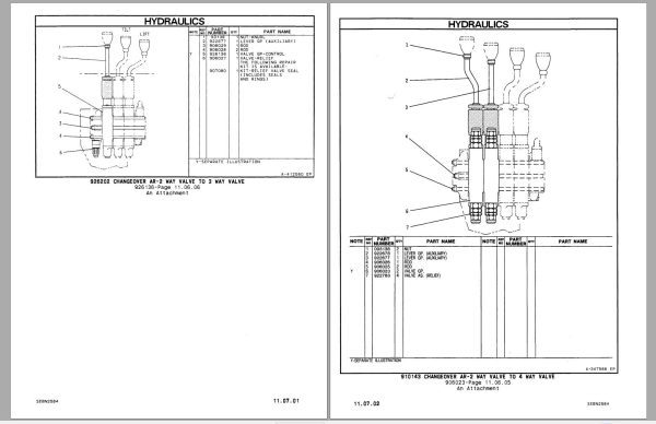CAT Forklift VC40D Spare Parts Manual 2