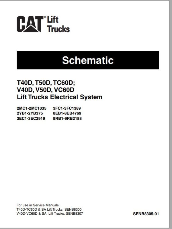 CAT Forklift VC60D Service Manual 1