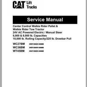 CAT Forklift WC36M Service Manual