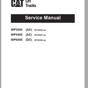 CAT Forklift WP3000 WP6000 Service Manual