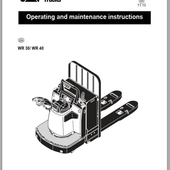 CAT Forklift WR6000 8000 Service Manual