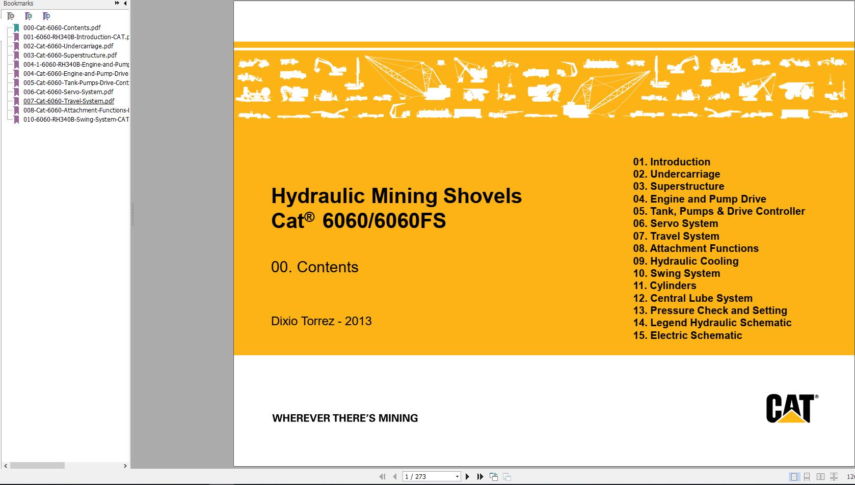 CAT Hydraulic Mining Shovels 6060 6060FS Global Service Learning Technical Presentation 1