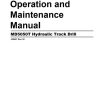 CAT Hydraulic Track Drill MD5050T Operation and Maintenance Manual BI006824