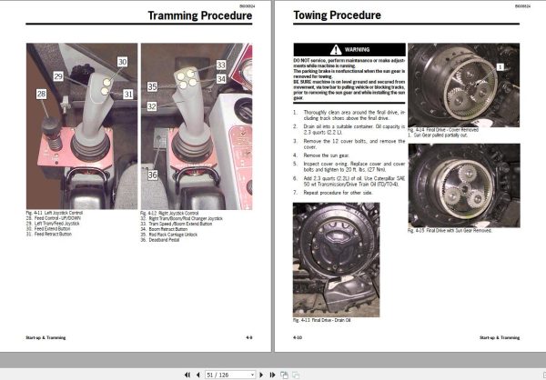 CAT Hydraulic Track Drill MD5050T Operation and Maintenance Manual BI006824 1