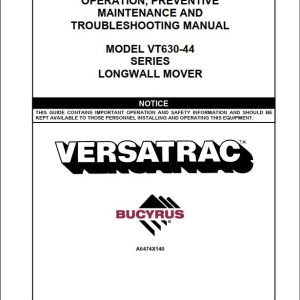 CAT Roof Support Carrier 630 Operation And Maintenance Manual BI620944