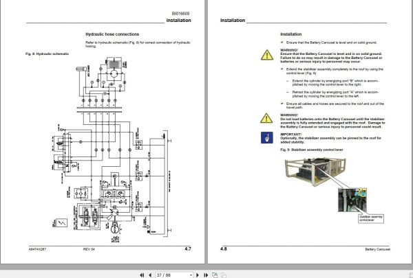 CAT Roof Support Carrier Battery Carousel Operation And Maintenance Manual BI016609 1
