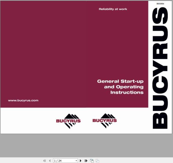CAT Roof Support Carrier SH620 Operation And Maintenance Manual BI000894