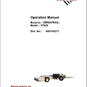 CAT Roof Support Carrier SH620 VT620 Operation And Maintenance Manual BI630062