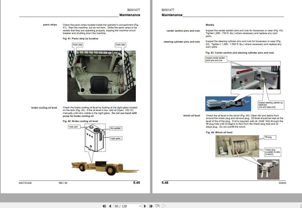 CAT Roof Support Carrier SH630 Operation And Maintenance Manual BI631481 1