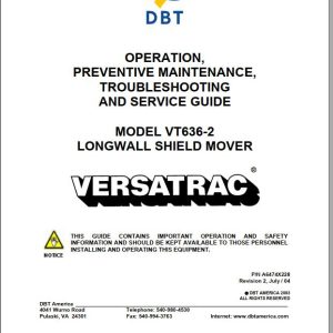 CAT Roof Support Carrier SH630 VT636 2 Battery Charger Operation And Maintenance Manual BI630070