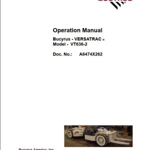 CAT Roof Support Carrier SH630 VT636 2 Operation And Maintenance Manual BI630081