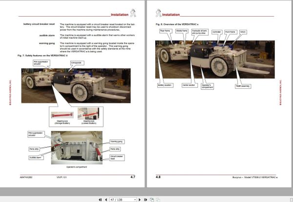 CAT Roof Support Carrier SH630 VT636 2 Operation And Maintenance Manual BI630081 1
