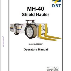 CAT Roof Support Carrier SH640 D MH40 Operation And Maintenance Manual BI643681
