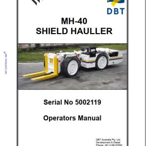 CAT Roof Support Carrier SH640 D Operation And Maintenance Manual BI014679