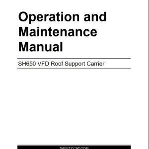 CAT Roof Support Carrier SH650 Operation And Maintenance Manual BI631494