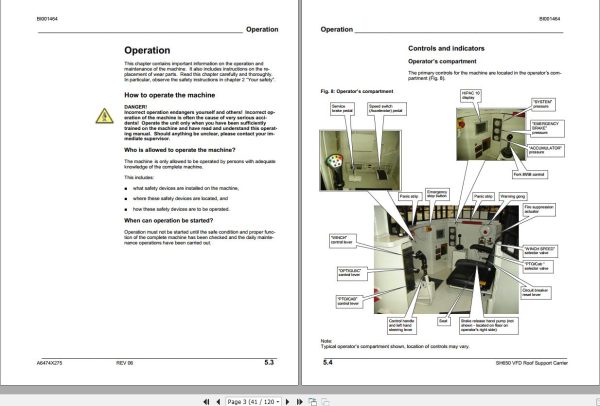 CAT Roof Support Carrier SH650 VFD Operation And Maintenance Manual BI001464 1