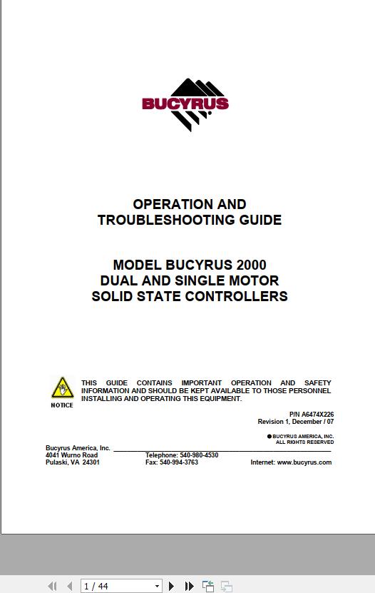 CAT Roof Support Carrier SH650 VT650 Battery Charger Operation And Maintenance Manual BI630100