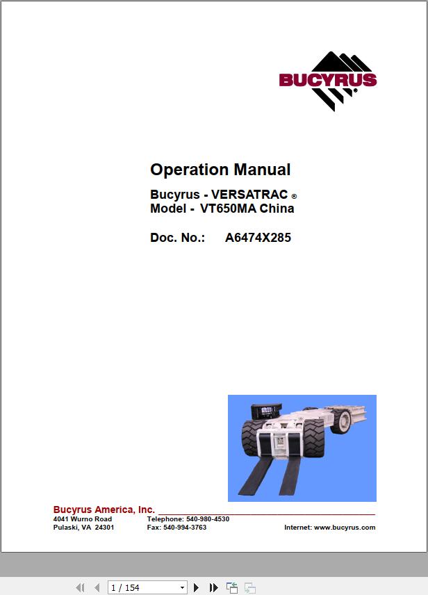 CAT Roof Support Carrier SH650 VT650 Operation And Maintenance Manual BI630129
