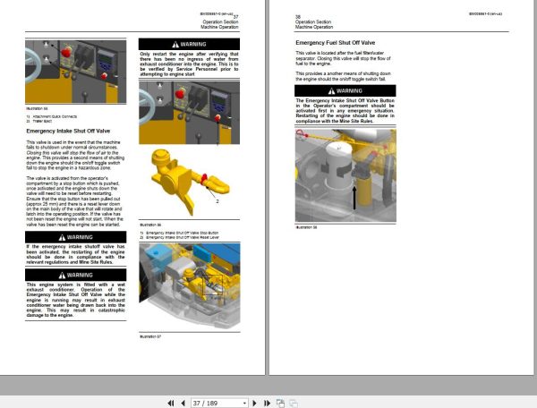 CAT Roof Support Carrier SH660 D JE3 Operation And Maintenance Manual EM008861 1