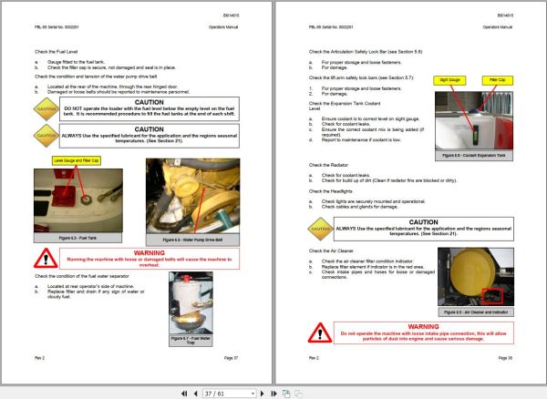 CAT Roof Support Carrier SH660 SH640 D Operator Manual BI014615 2