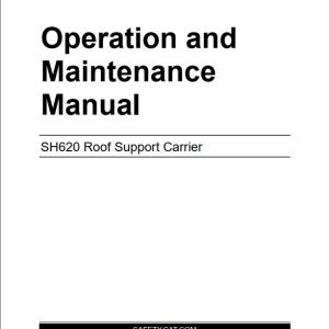 CAT Roof Support Carrier VT620 SH6620 Operation And Maintenance Manual BI016354