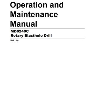 CAT Rotary Blasthole Drill MD6240 MD6420C Operation and Maintenance Manual EM004921