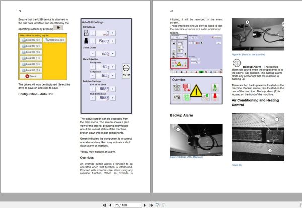 CAT Rotary Blasthole Drill MD6240 MD6420C Operation and Maintenance Manual EM004921 1