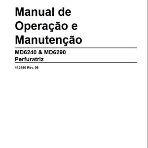 CAT Rotary Blasthole Drill MD6290 SKF Operation and Maintenance Manual BI006752 EN PT