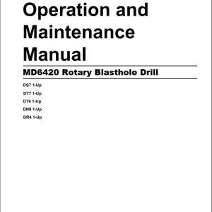 CAT Rotary Blasthole Drill MD6420 Operation and Maintenance Manual EM005761