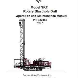 CAT Rotary Blasthole Drill MD6640 SKF Operation and Maintenance Manual BI615855