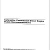 CAT Rotary Track Drill 39HR Caterpillar Commercial Diesel Engine Fluids Recommendations Manual BI619733