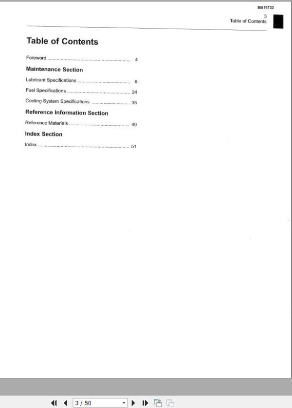 CAT Rotary Track Drill 39HR Caterpillar Commercial Diesel Engine Fluids Recommendations Manual BI619733 1