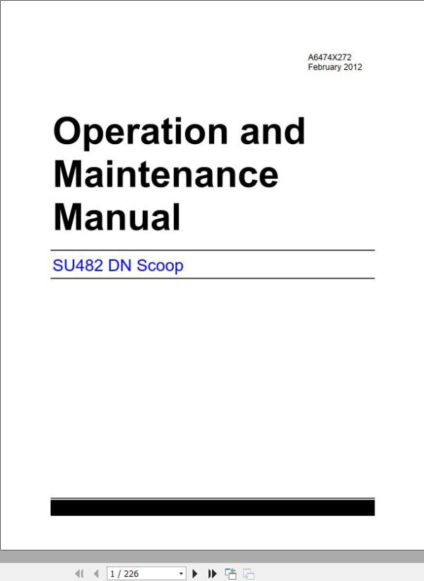 CAT Scoop 482D 482 2277 Operation and Maintenance Manual BI629604 EN ES