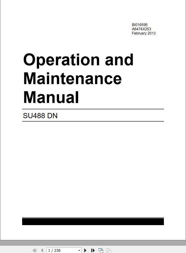 CAT Scoop 488 488 2607R Operation and Maintenance Manual BI629631