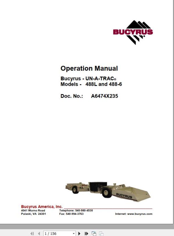 CAT Scoop 488 6 488 2492R Operation and Maintenance Manual BI629606
