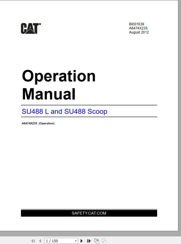 CAT Scoop 488 6 488 4148 Operation and Maintenance Manual BI630032