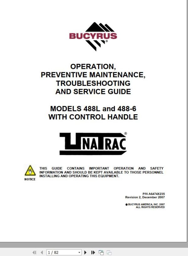 CAT Scoop 488 6DM 488 2695 Battery Operation and Maintenance Manual BI631236