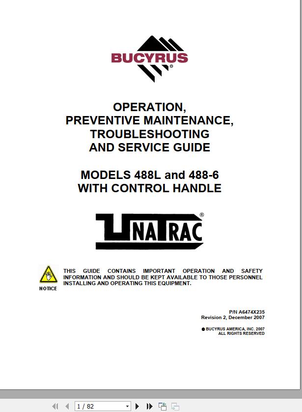 CAT Scoop 488 6DM 488 2695 Battery Operation and Maintenance Manual BI631236