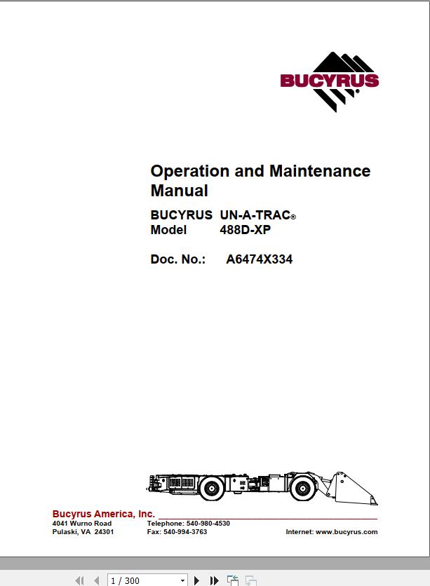 CAT Scoop 488D 488 2832 Operation and Maintenance Manual BI631238