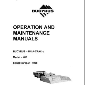 CAT Scoop 488D XP 488 4036 Un A Trac Operation and Maintenance Manual BI377605 EN DE